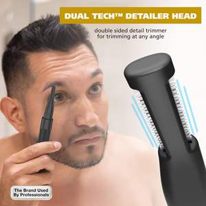 Recortador de Cejas y Vello Nasal 2 en 1 de Doble Cara para Hombre, Modelo 3023805, con Batería de Litio y Construcción Metálica Resistente - Product Image 6
