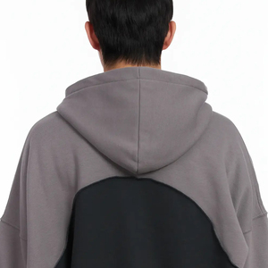 เสื้อฮู้ดดี้ขายส่งล่าสุดสำหรับผู้ชาย สวมใส่สบาย ดีไซน์สีตัดกัน พร้อมโลโก้สั่งทำได้ / ผ้าระบายอากาศดี มีฮู้ด สวมใส่สบาย - Product Image 5