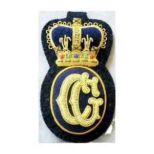 Écusson de cheval Royal OEM, insignes de rang personnalisés, uniforme de haute qualité, broderie à la main, Bullion sur Blazer, Patch 3D Goldwork