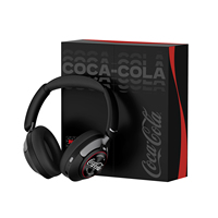 Casque de jeu sans fil supra-auriculaire Coca-Cola T07 avec ANC, son Hi-Fi HD, basses profondes, design léger et confortable