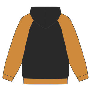 Sweat à capuche brodé Alpha APA Premium Noir & Or Vieilli Manches Raglan Vêtements de Fraternité Grecque Divine Nine Année de Fondation 190X - Product Image 3