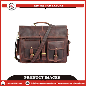 Latest Design Genuine Leather Messenger Bag <b>Men</b> Handmade Genuine Leather Vintage Unisex Sling Leather Messenger Bag <b>for</b> Sale - Product Image 2