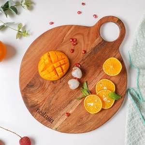 Tabla de cortar de madera con mango único, tabla de cortar para servir, increíble tabla de madera natural, novedad de 2024 - Product Image 1