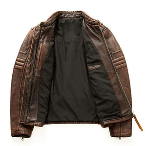 Top vente hommes élégant veste en cuir différentes couleurs disponibles dans le meilleur prix de vente en cuir hommes veste 2025 OEM entretenu - Product Image 4