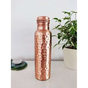 BPA Free Pure Copper Eco-Friendly Drinkware Water Bottle with Custom Logo <b>for</b> School Office Home Use - Product Image 3