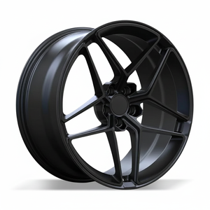 Vente en gros de jantes en alliage d'aluminium forgé 1 pièce, 17, 18, 19 pouces, 5x112, gris anthracite, face usinée, pour VW Golf Jetta Passat - Product Image 1