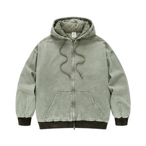 Veste en coton tissé de haute qualité Vintage Trendy Dirtyfit Wind Heavy Industry pour hommes impression personnalisée - Product Image 4