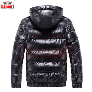 Chaqueta acolchada para hombre, manga larga, diseño personalizado, brillante, con relleno, abrigo de invierno, chaqueta acolchada para hombre de Elegant Sports - Product Image 6