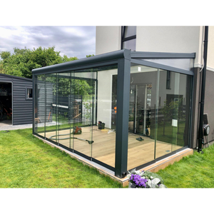 Europe Populaire Toutes Saisons Aluminium Véranda Verre Maison Jardin Bâtiment Véranda Verre Aluminium - Product Image 6