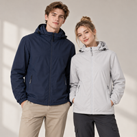 Blouson rembourré personnalisé avec logo pour hommes et femmes, style streetwear, capuche amovible, imperméable, coupe-vent, chaud, pour le travail en extérieur en hiver
