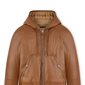 Chaqueta cortavientos de calle alta de poliéster/algodón Unisex para hombres y mujeres, impermeable, transpirable, con capucha, moda universitaria de invierno - Product Image 3