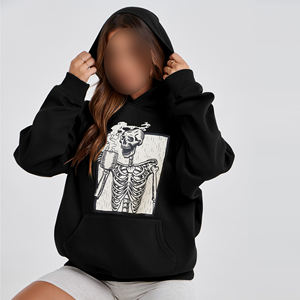 Women's <b>Vintage</b> <b>Oversized</b> Pullover Hoodie Winter <b>Sweatshirt</b> Terry Drop Shoulder Long Sleeves 100% Cotton Streetwear Front - Product Image 5