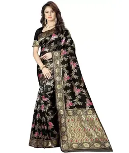 Heavy Sequence Work Georgette Saree con borde de tuberías y Banglory Blusa Piezas Party Wear Saree para mujeres Tela tradicional