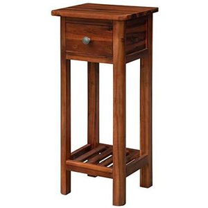 โต๊ะข้างทำจากไม้แท้พรีเมี่ยมพร้อมชั้นเก็บของอเนกประสงค์ดีไซน์เรียบง่ายสำหรับห้องนั่งเล่นห้องอาหาร - Product Image 1