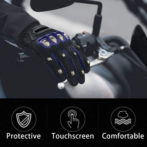 Guantes de carreras antideslizantes para motocicleta, protección de pantalla táctil de fábrica - Product Image 5