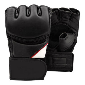 Guantes de agarre de medio dedo MMA UFC de cuero PU de alta calidad, tamaños de 6oz-14oz para entrenamiento y combate - Product Image 4