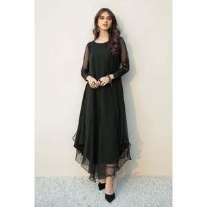 Ensemble pour femmes en mousseline de soie brodée PR-558 - Product Image 1