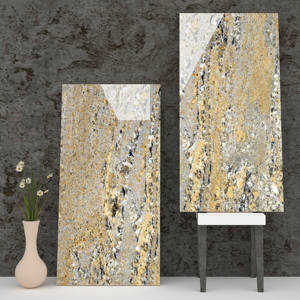 Carrelages de sol en porcelaine vitrifiée au design moderne personnalisé 600X1200mm Couleurs vives pour une utilisation commerciale dans les murs intérieurs fabriqués - Product Image 1