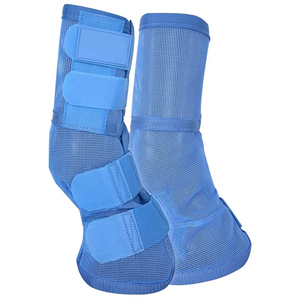 Protège-jambes pour chevaux en maille respirante personnalisée, souples et flexibles, avec fermeture auto-agrippante durable, pour la protection des jambes équines - Product Image 2