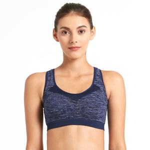 Soutien-gorge de sport personnalisé pour femmes grande taille Meilleure qualité Léger Sexy Respirant Spandex Nylon Couleur unie pour vêtements de sport - Product Image 1