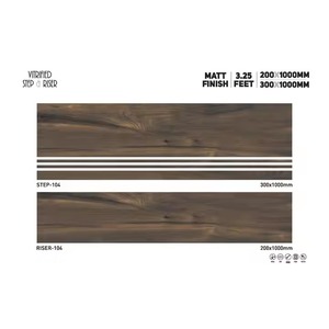 Escalera antideslizante de cuerpo completo con acabado mate Vistaar, azulejo de 1000x300mm, azulejos de porcelana para peldaño de escalera y elevador, azulejos de 1000x200mm - Product Image 2