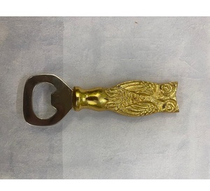 Ouvre-bouteille en forme d'avion en métal en laiton AK en or et nickel fini ouvre-bouteille au design unique pour les accents de bar/vaisselle - Product Image 3