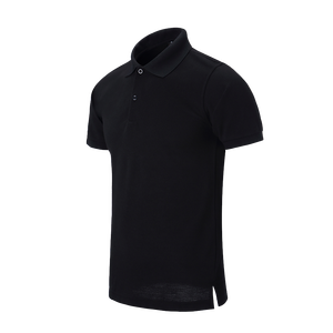 Polo de golf pour homme personnalisé en gros, 100% coton, manches courtes, motif uni, anti-boulochage, longueur courte - Product Image 5