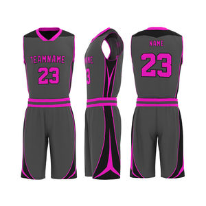Ensemble d'uniformes de basketball unisexe personnalisé de qualité supérieure, taille plus, respirant, léger, entraînement estival, antibactérien, anti-UV, séchage rapide - Product Image 6
