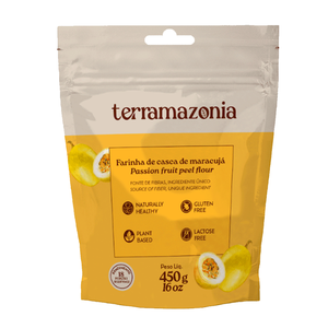 Harina de Cáscara de Maracuyá Terramazonia 450g, Dulce, Naturalmente Saludable, Sin Gluten, a Base de Plantas, Sin Lactosa, en Bolsa - Product Image 1