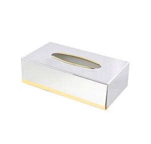 Caja de pañuelos decorativa para mesa de hotel de diseño moderno, color blanco de metal de la mejor calidad al precio más barato - Product Image 1