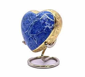 Urne funéraire rectangulaire en aluminium pour cendres humaines, faite à la main, design Art Déco écologique, capacité 1-2L, support inclus - Product Image 5