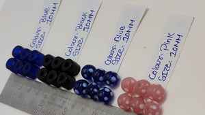 Perles en verre facettées de 10 mm en gros et perles d'espacement en verre soufflé à pois pour la fabrication de bijoux DIY, colliers et artisanat - Product Image 6