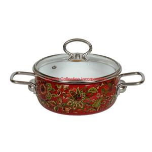 Marmite chauffante créative en acier inoxydable en forme de ventre Mirna chauffe-aliments design multicolore marmite fantaisie servant une marmite en vente - Product Image 4