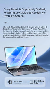 15.6 pollici computer portatili Intel I7 1260P/1360P 16-32GB DDR4 512GB 1TB Nvme SSD WIFI/BT per il gioco di lavoro corpo in alluminio inglese - Product Image 5