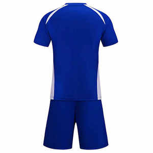 Camiseta de fútbol con logotipo personalizado al por mayor de fábrica, uniforme de chándal, ropa de fútbol ligera transpirable de poliéster 100% para Unisex - Product Image 2