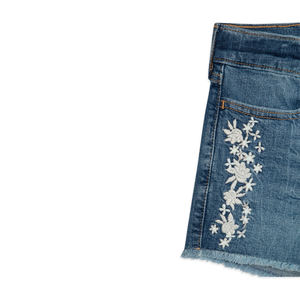 Pantalones cortos vaqueros vintage de verano de diseño personalizado en color sólido estilo streetwear transpirable en oferta - Product Image 3