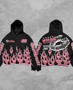 เสื้อมีฮู้ดผ้าคอตตอนสไตล์ฝรั่งเศสสำหรับผู้ชายเสื้อแนวสตรีทแวร์ผ้าคอตตอน100% กันแดดสำหรับ3D ปักลาย - Product Image 2