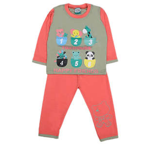 Traje de 2 Piezas de Manga Larga para Niños - Rosa - Product Image 1