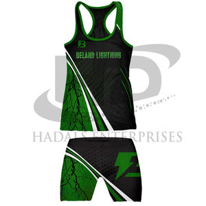 Uniforme profesional de pista y campo para correr para hombres, ropa deportiva transpirable, chaleco y pantalones cortos, uniforme de equipo - Product Image 3
