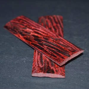 Conception d'amour romantique écologique Artisanat naturel poli Teint Os stabilisé dans le style d'échelle de rayon d'éclat noir et rose clair - Product Image 1