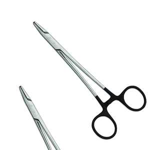 Porte-aiguilles Mayo-Hegar manuel avec insert en carbure de tungstène, articulation à boîte, finition satinée, droit, 178 mm de long, certifié CE, usage chirurgical - Product Image 1