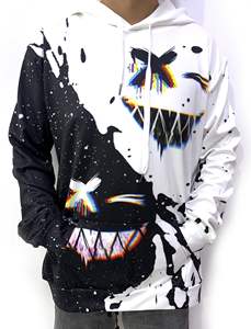 Sweats à capuche unisexes décontractés de couleur unie avec impression par sublimation personnalisée, tissu en coton éponge 100%, streetwear, dernier design - Product Image 5