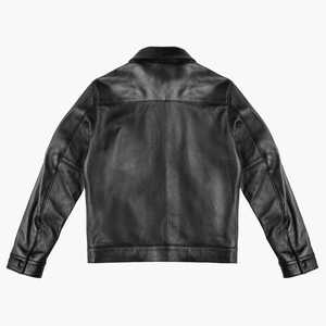 OEM personalizado chaqueta de cuero de motorista genuino para los hombres de marca privada fabricante de lona invierno XS pedidos a granel en todo el mundo envío - Product Image 3