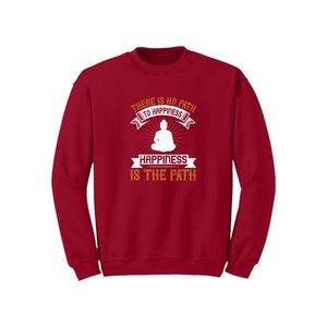 Sweat-shirt en mélange de coton avec des thèmes de bouddha imprimés Style décontracté 12 options de couleur 260-280 Placement de conception personnalisable GSM lourd - Product Image 4