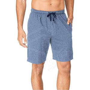 Pantalones Cortos Deportivos de Lona para Hombre, Diseño con Logotipo Personalizado, Elegantes, Casuales, Cómodos, Cintura Elástica, 100% Algodón, Color Sólido, en Venta - Product Image 4