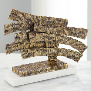 Accessoires décoratifs, toute sculpture festive, découvrez un nouveau look attrayant, base en métal et en bois, table - Product Image 5