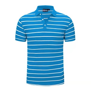 Camiseta de polo Lisa roja de la mejor calidad OEM de fábrica, camiseta de hombre a rayas de polo Alto a la moda urbana para hombre - Product Image 2