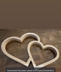 Giáng Sinh Bảng Trang Trí Nội Thất Trang Trí Tùy Chỉnh Tên Gia Đình Cây Bằng Gỗ Trái Tim Khắc - Product Image 3