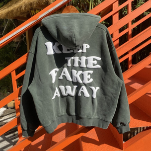 Sweat-shirt oversize à effet délavé, imprimé, style streetwear vintage, personnalisé, délavé, avec fermeture éclair, de haute qualité - Product Image 4