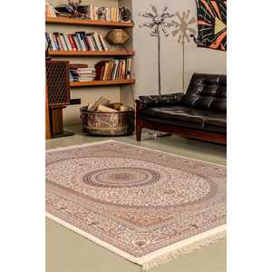 Beige <b>Modern</b> İpeksi Area <b>Rug</b> by <b>Rugs</b> Depot Durable Synthetic Fibres Non-Shed Easy-Clean for <b>Living</b> <b>Room</b> Bedroom - Product Image 1
